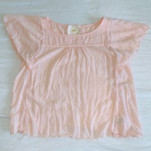 4/$25♦️MAEVE Anthropologie Swiss Dot Top